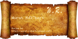 Wurst Róbert névjegykártya